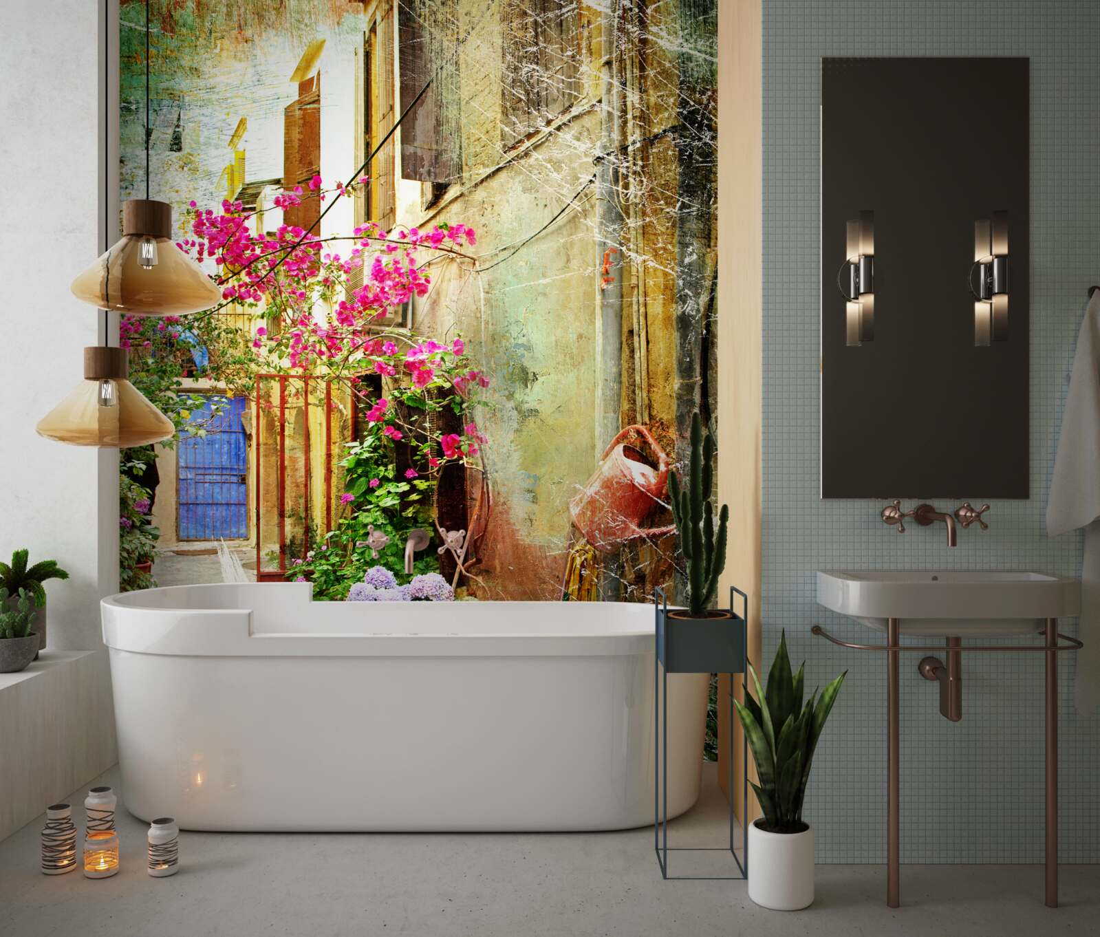 Fototapeta pohodlný dvor pre hostí