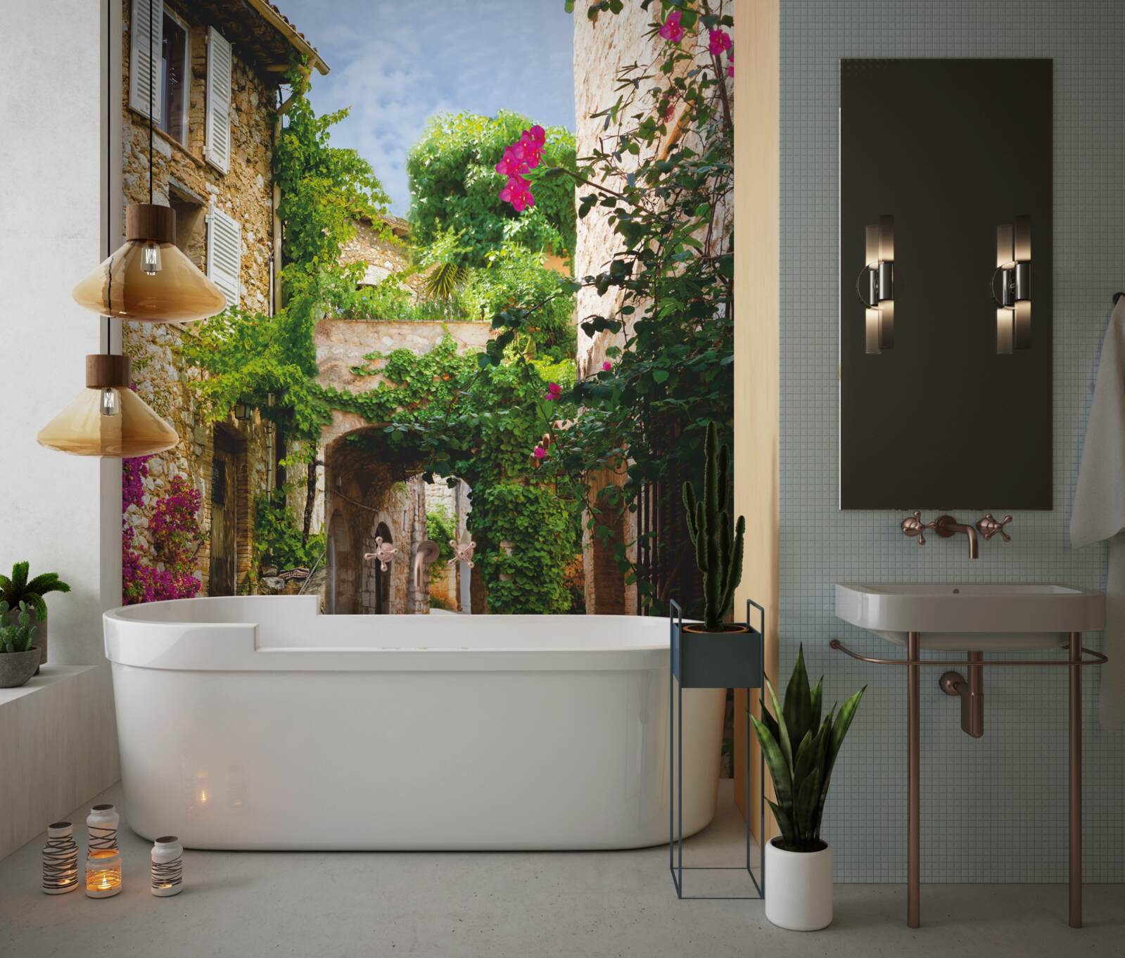 Fototapeta letná alej pri Jadranskom mori