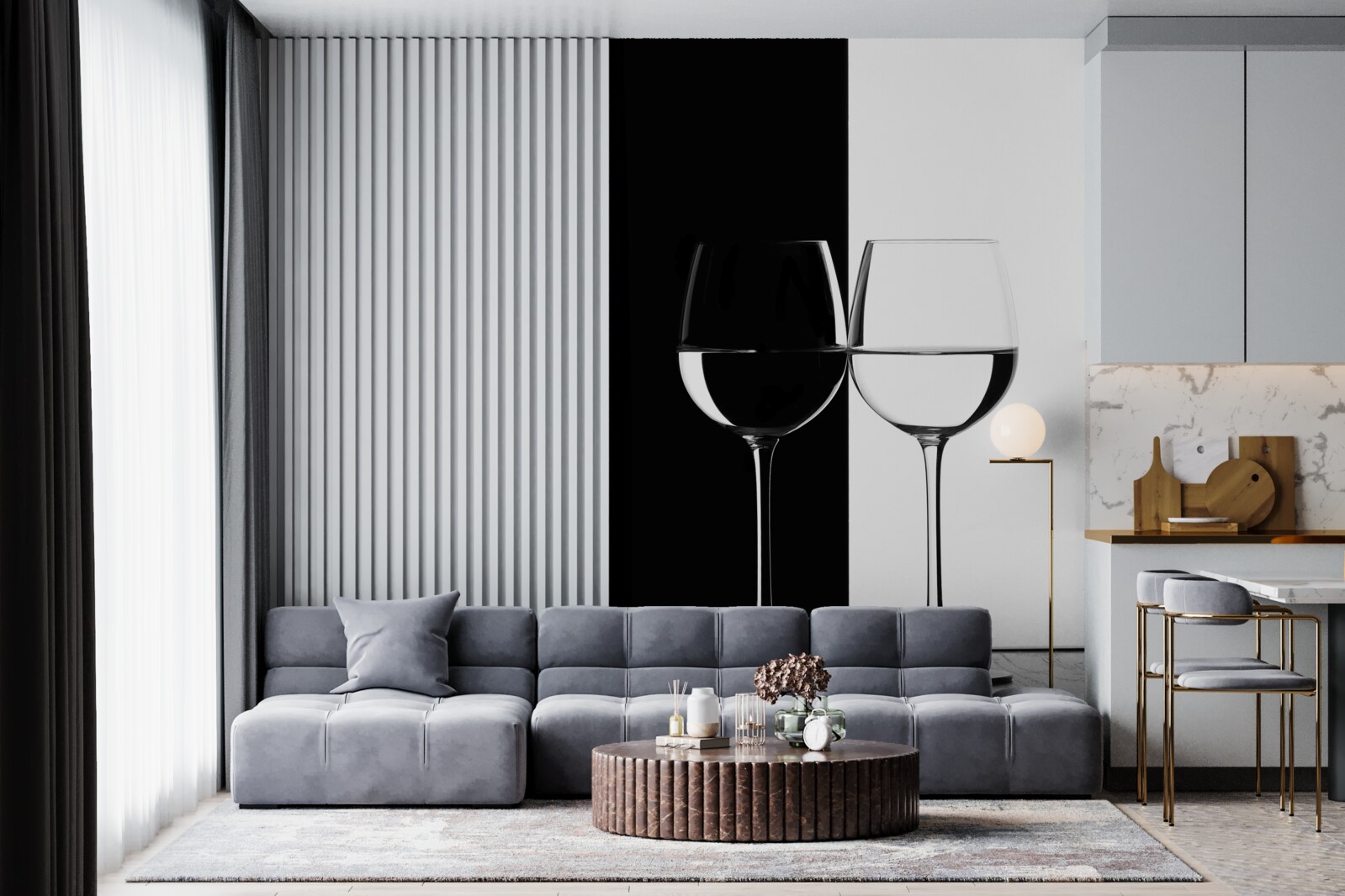 Fototapeta okuliare na svetlom a tmavom pozadí