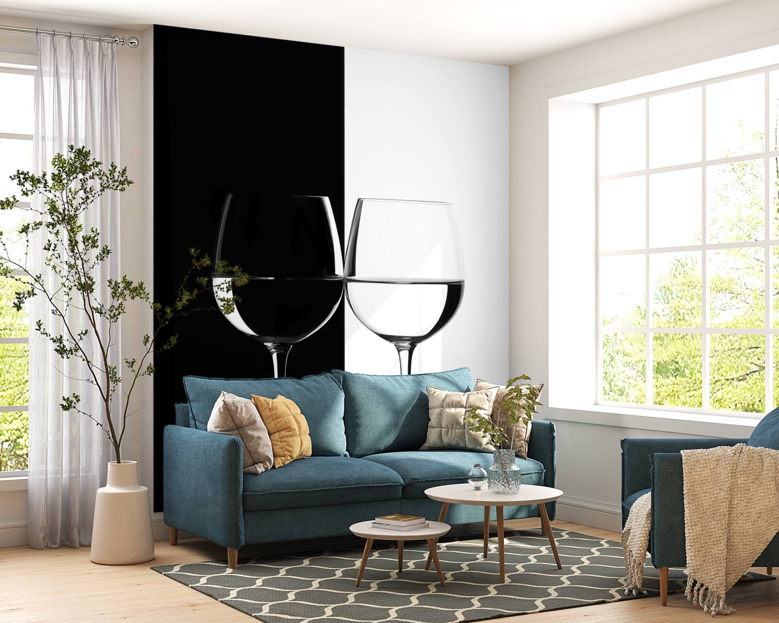 Fototapeta okuliare na svetlom a tmavom pozadí