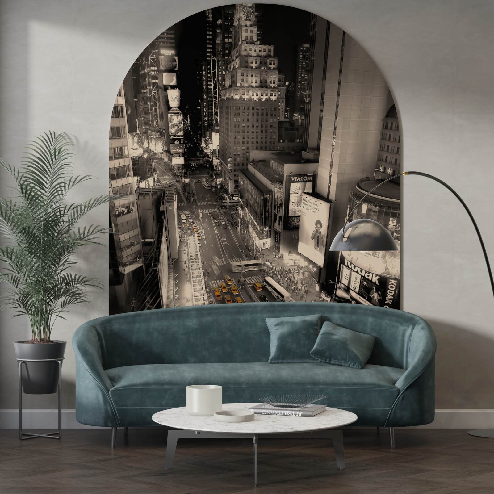 Fototapeta krát štvorec a žlté taxíky