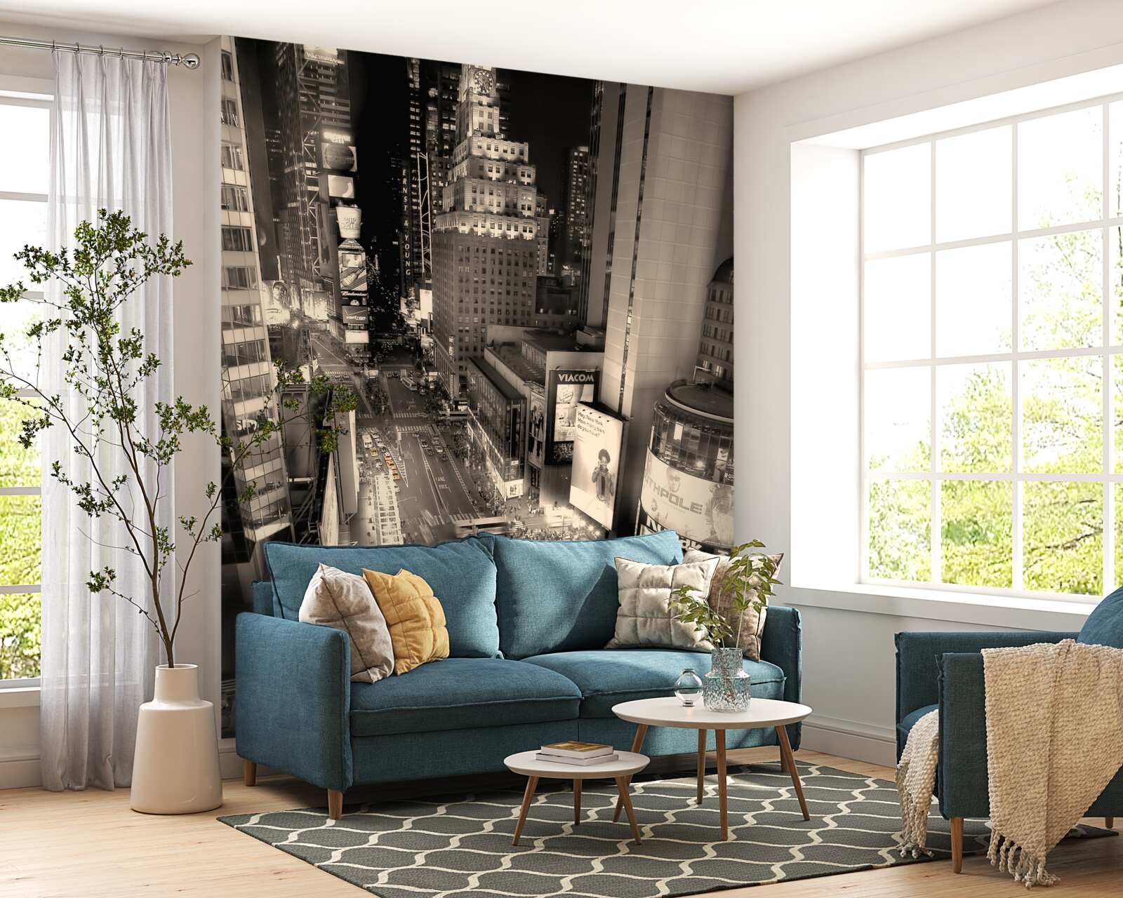 Fototapeta krát štvorec a žlté taxíky