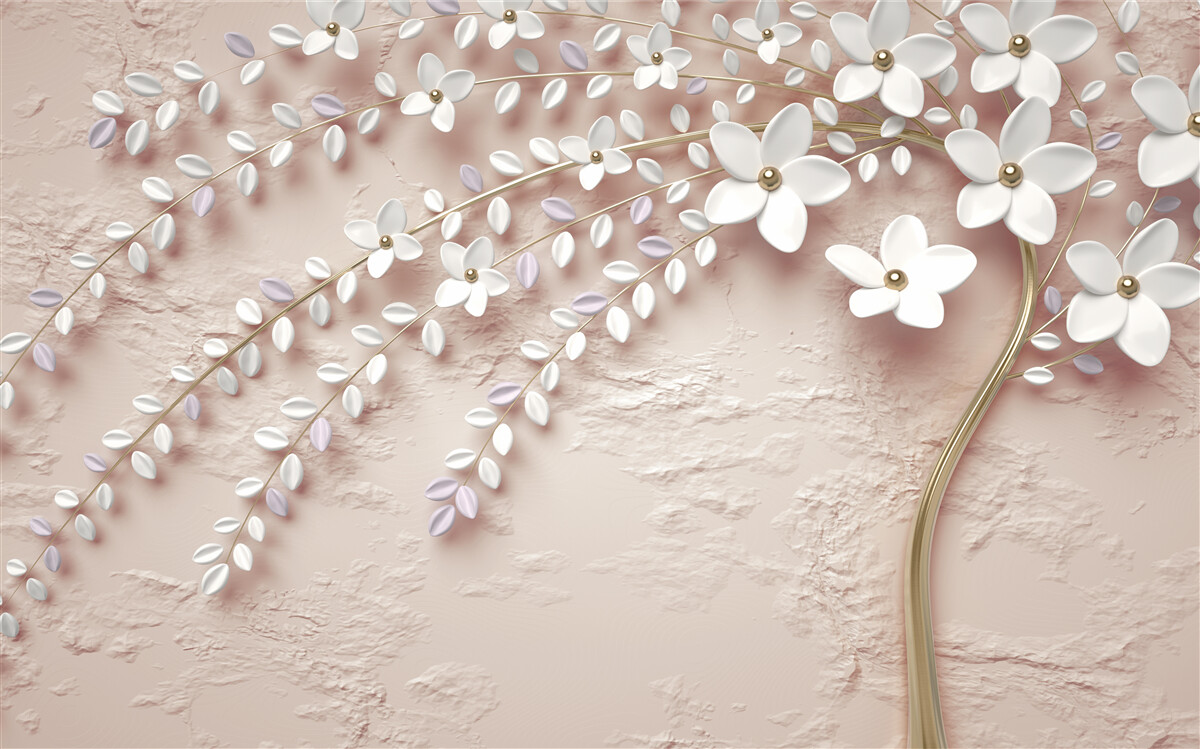 Fototapeta kvitnúci strom s malými kvetmi