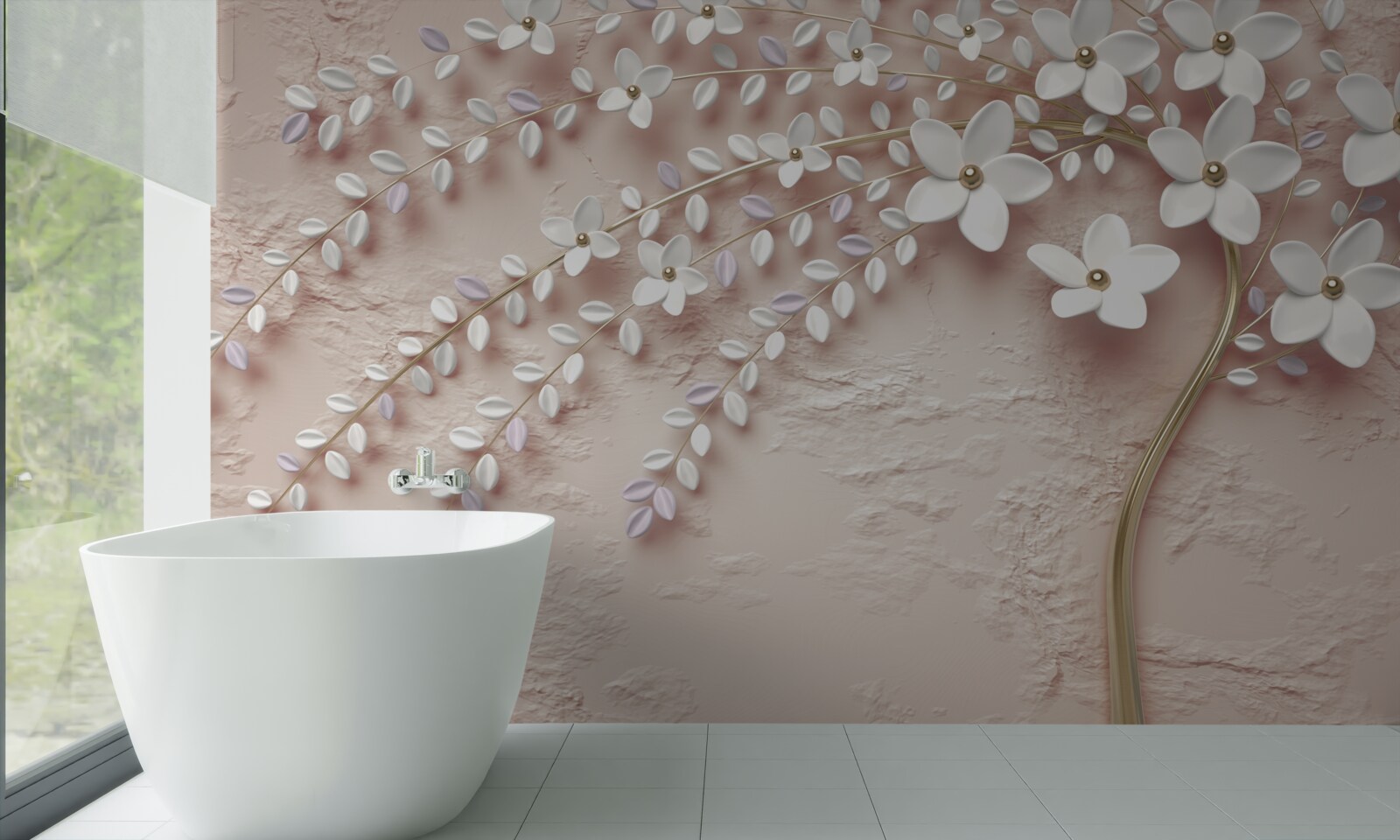 Fototapeta kvitnúci strom s malými kvetmi