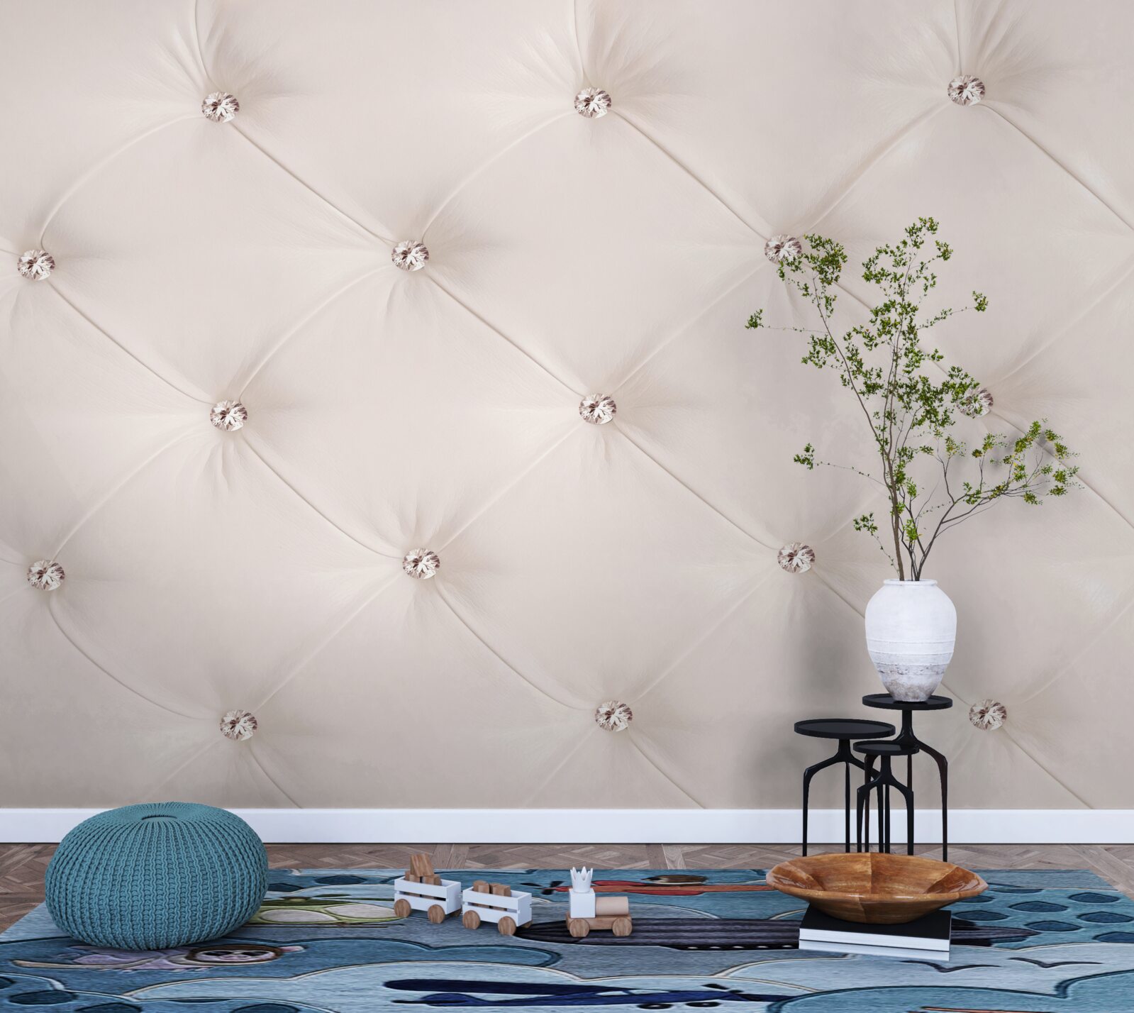 Fototapeta perleťová ekokoža v odtieni ružovej