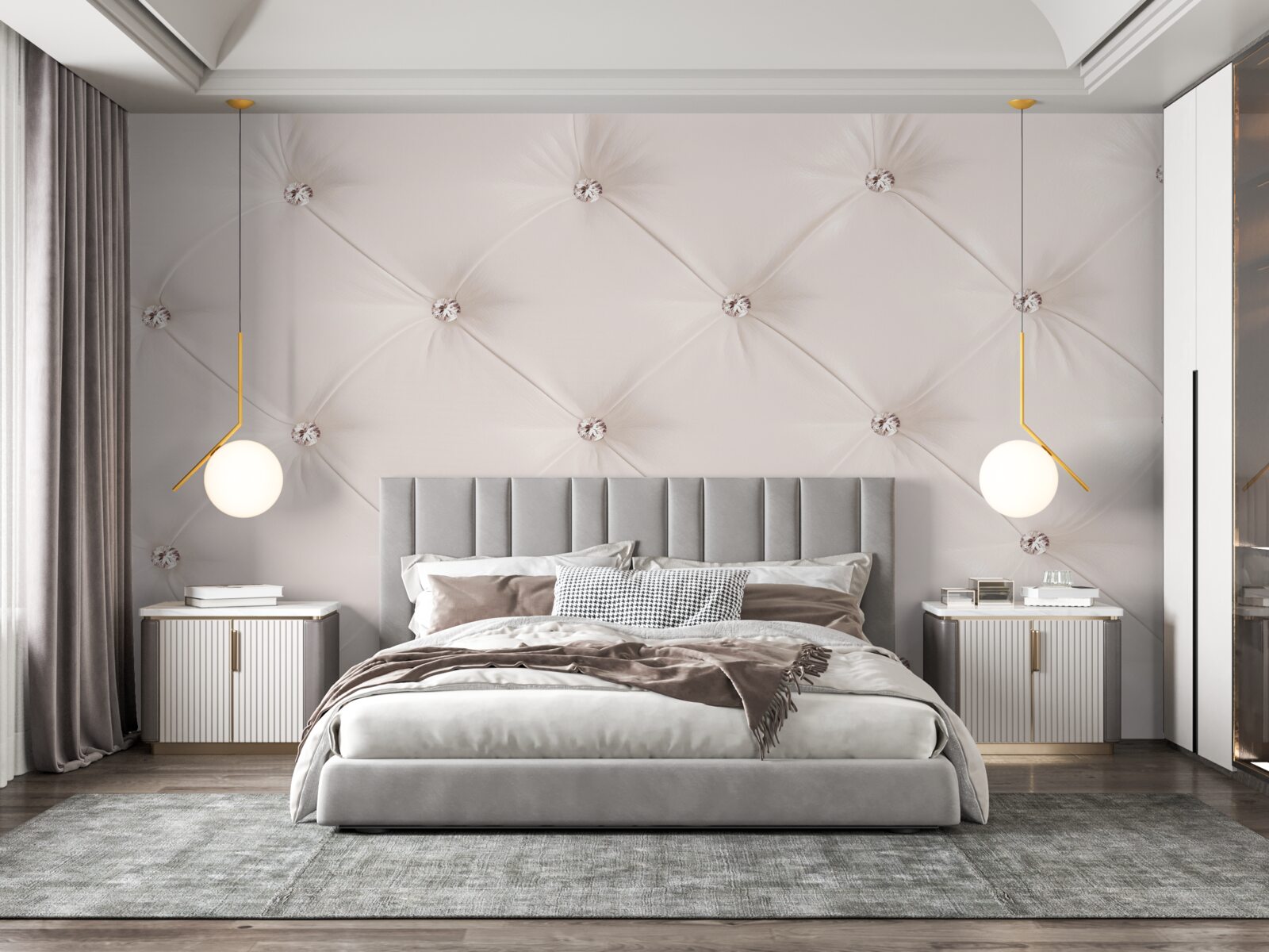 Fototapeta perleťová ekokoža v odtieni ružovej