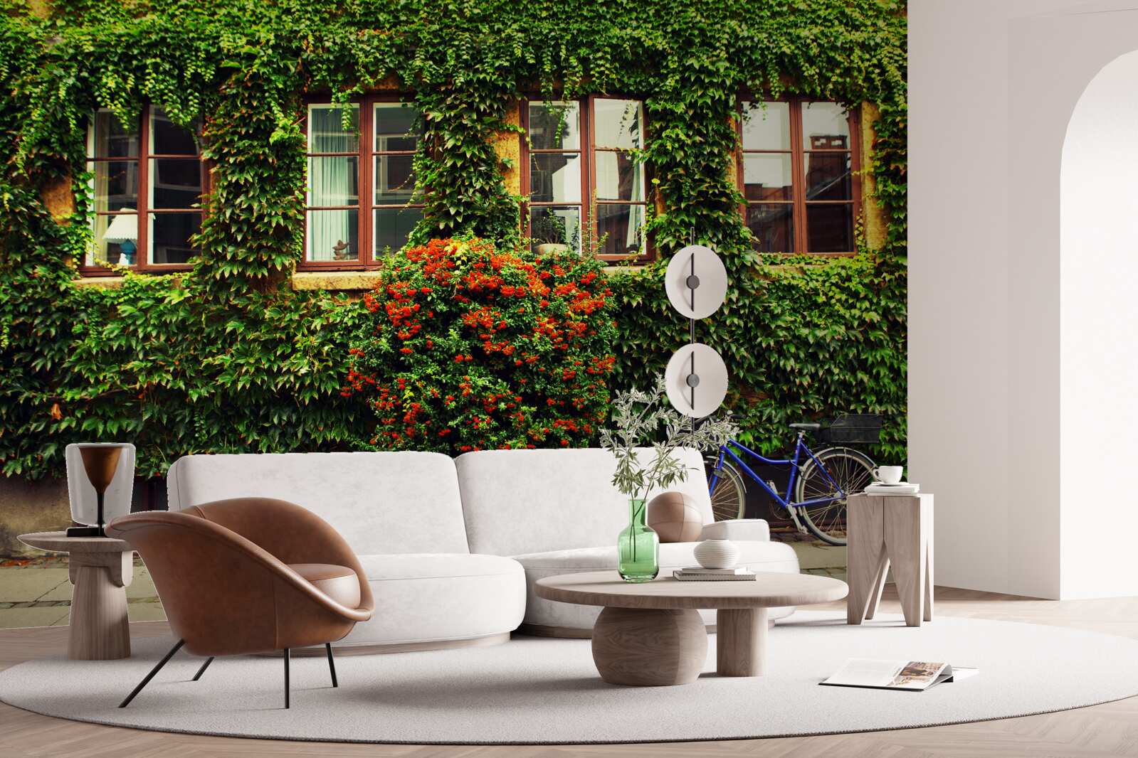 Fototapeta dom pokrytý zeleňou