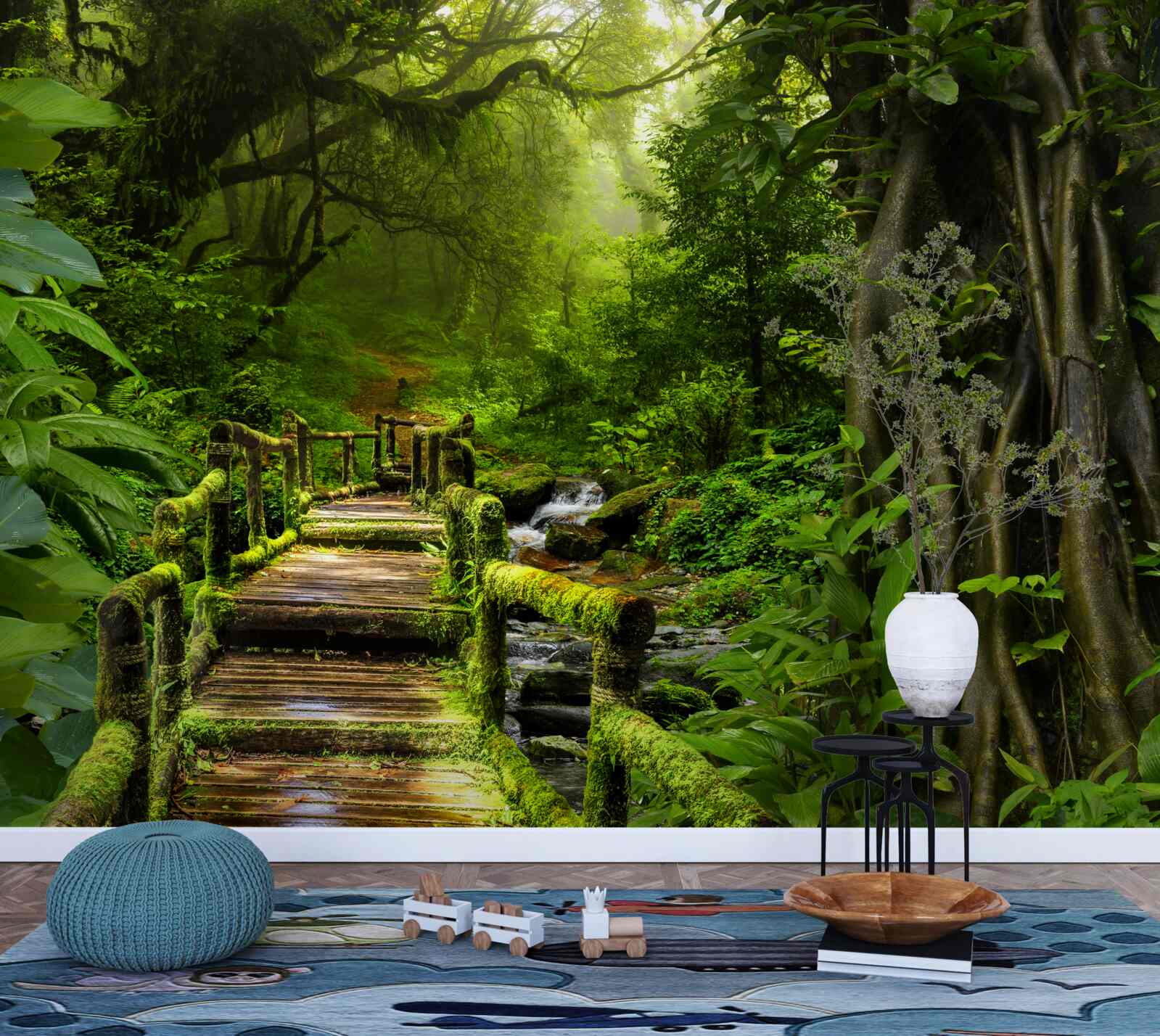 Fototapeta v ázijskej džungli je vodopád