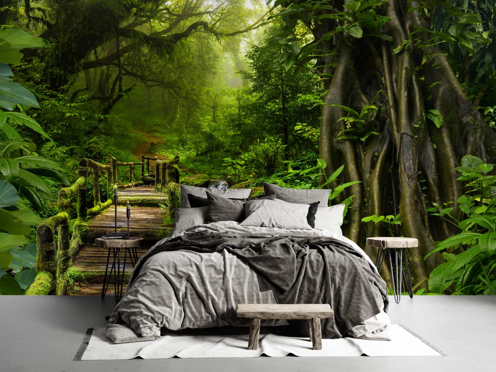 Fototapeta v ázijskej džungli je vodopád