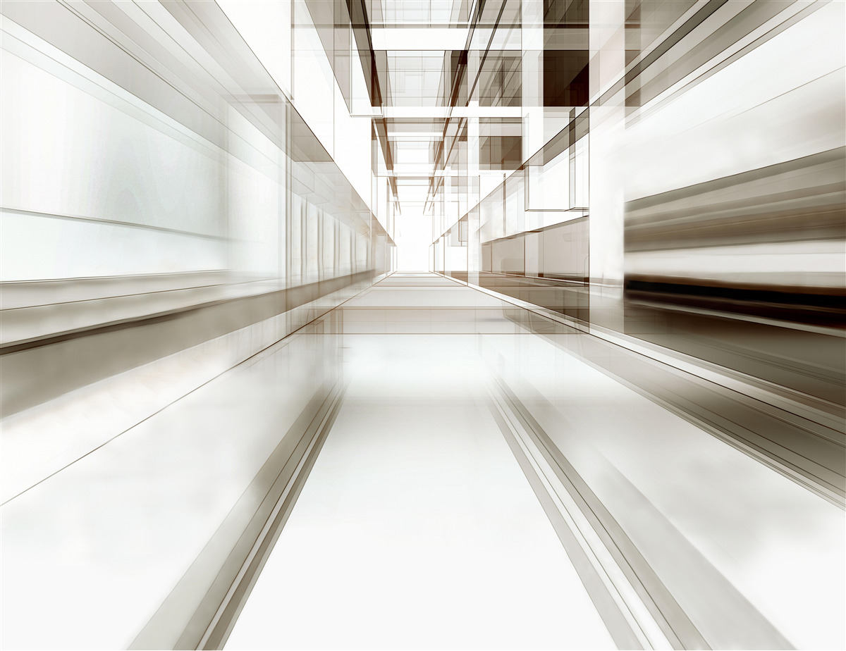 Fototapeta v budúcnosti je svetlosivý tunel