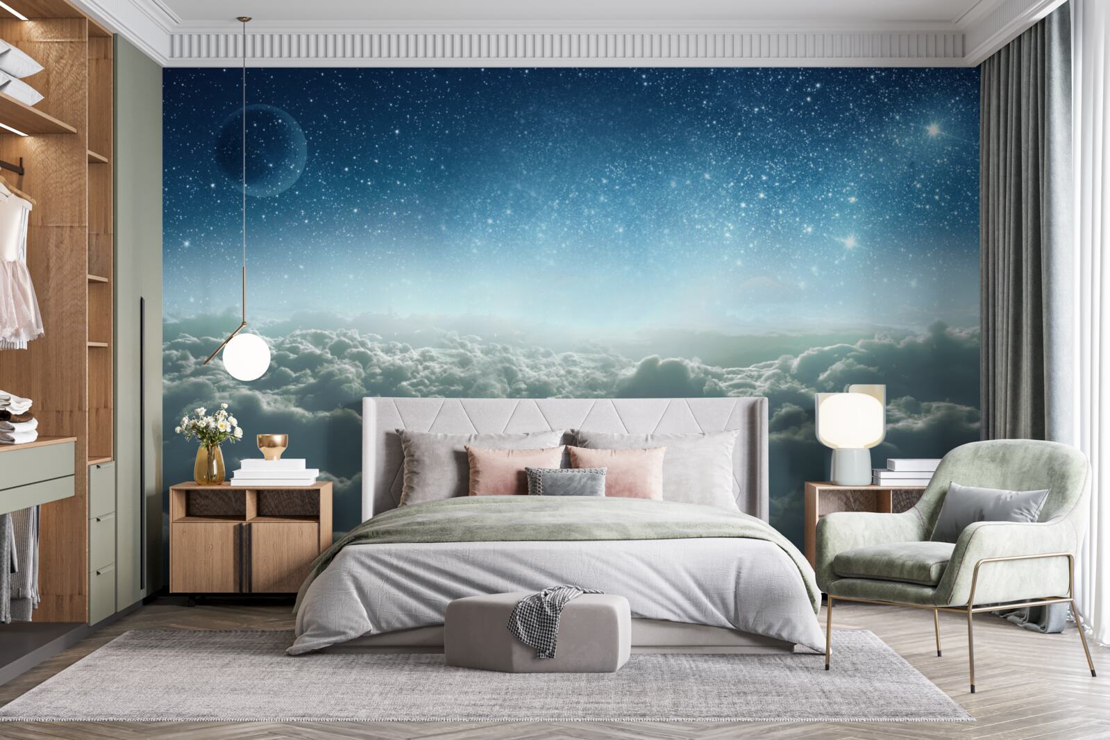 Fototapeta očarujúce zamračené majestáty v hviezdnej noci