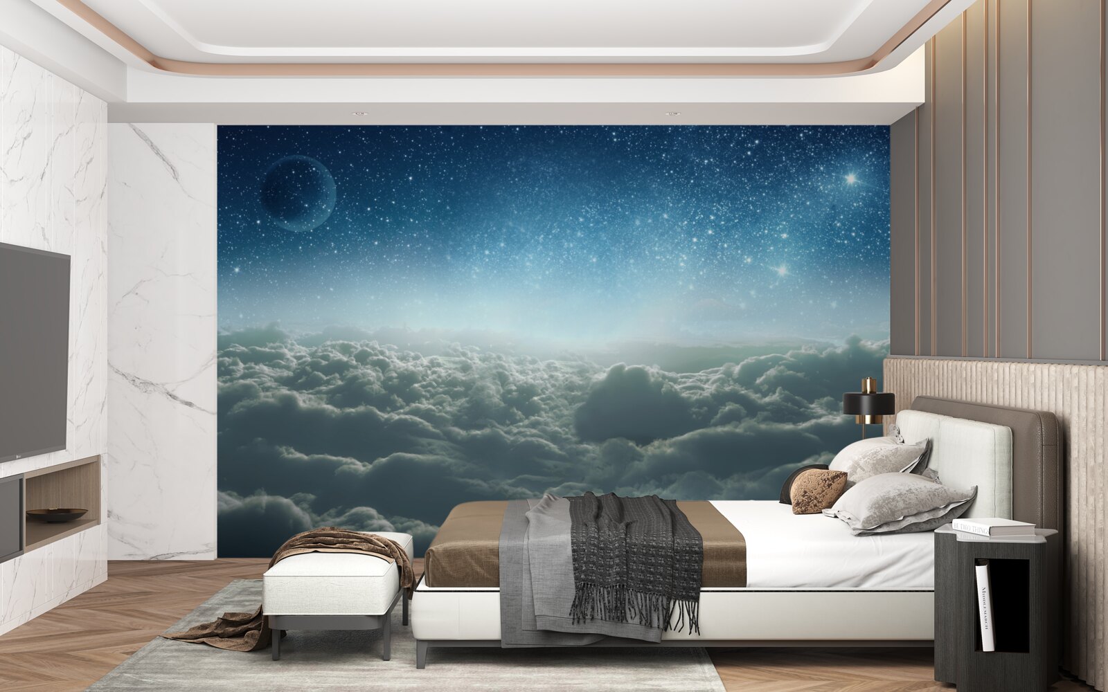 Fototapeta očarujúce zamračené majestáty v hviezdnej noci