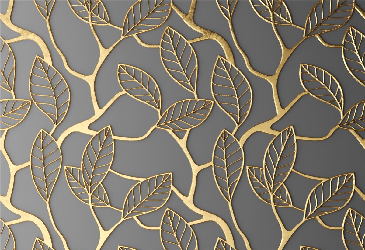 Fototapeta textúra konárov a listov s hnedým odtieňom