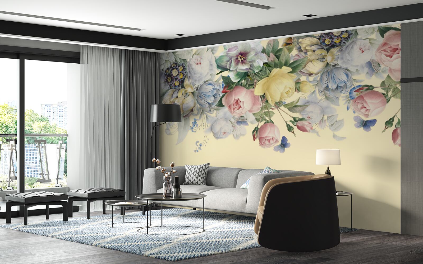 Fototapeta jemné odtiene rôznych farieb