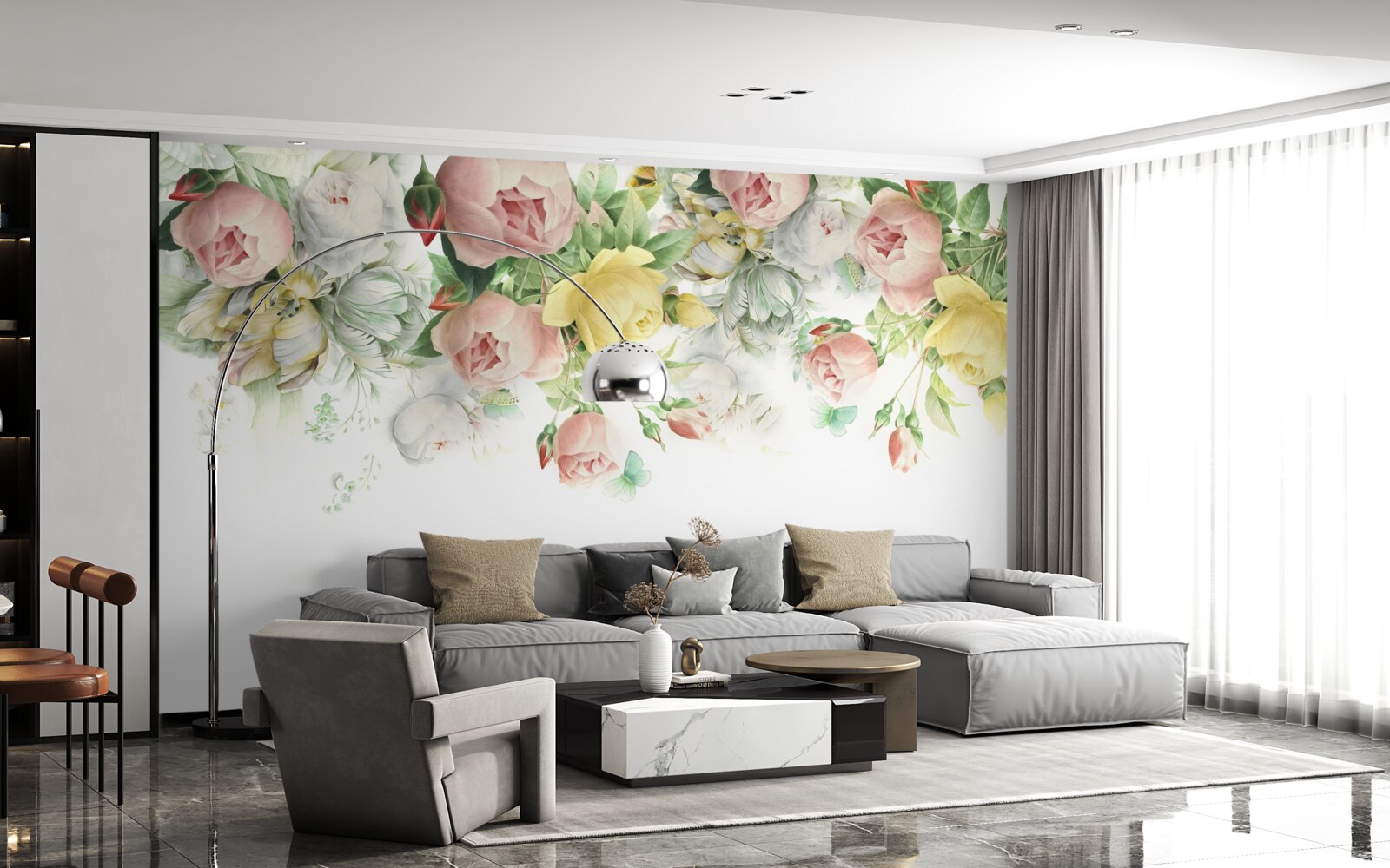 Fototapeta súbor jesennej flóry