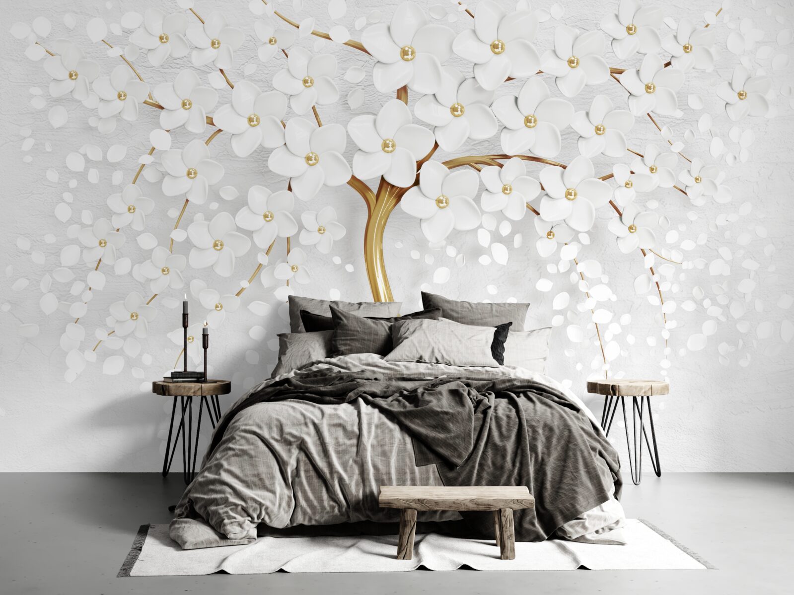 Fototapeta na strome už rozkvitli biele kvety