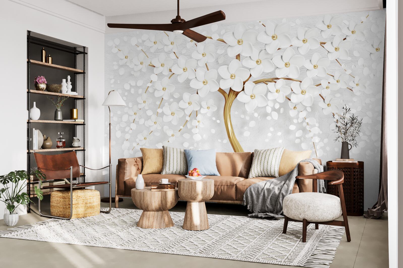 Fototapeta na strome už rozkvitli biele kvety