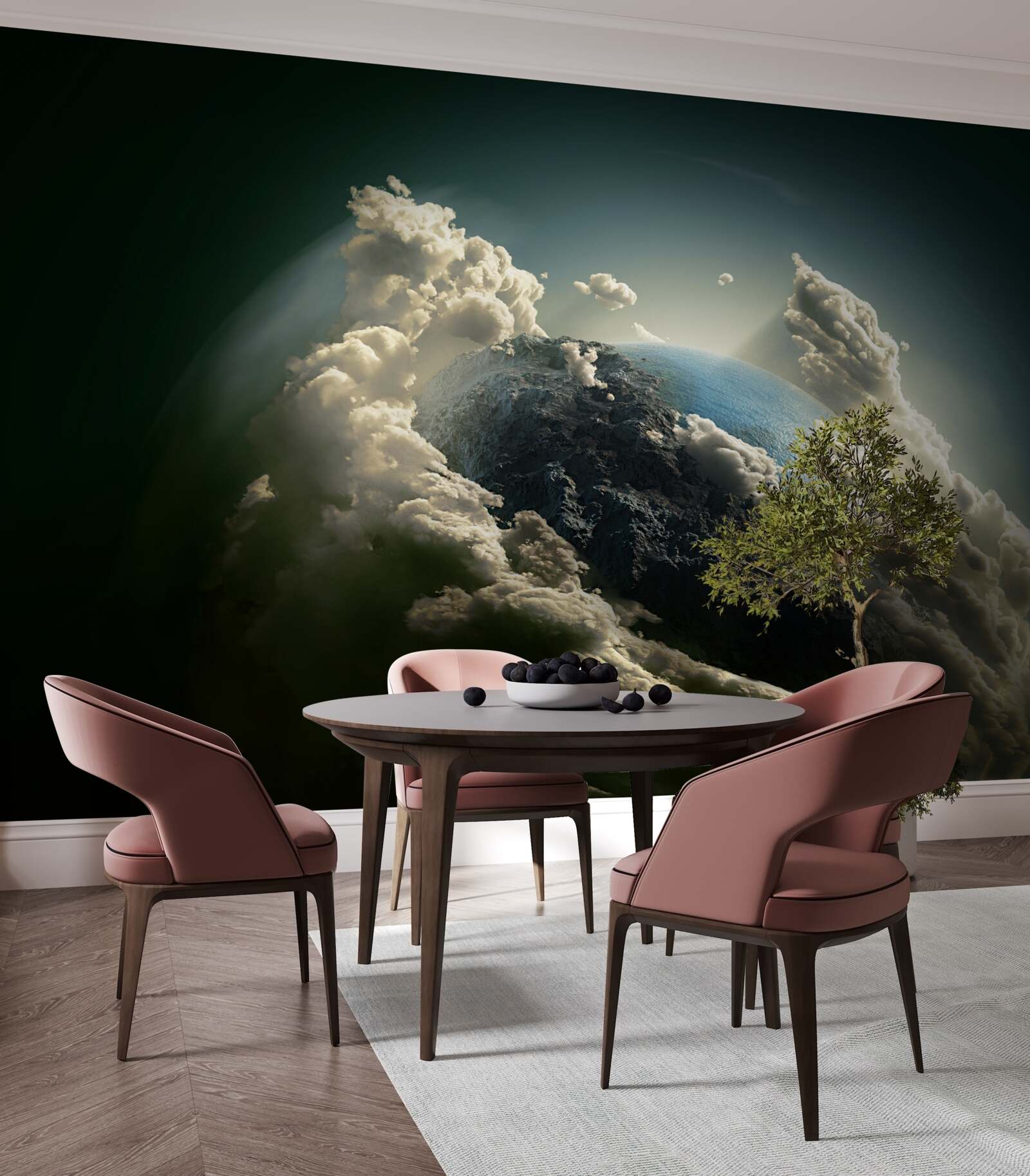 Fototapeta zem preráža oblačnosť