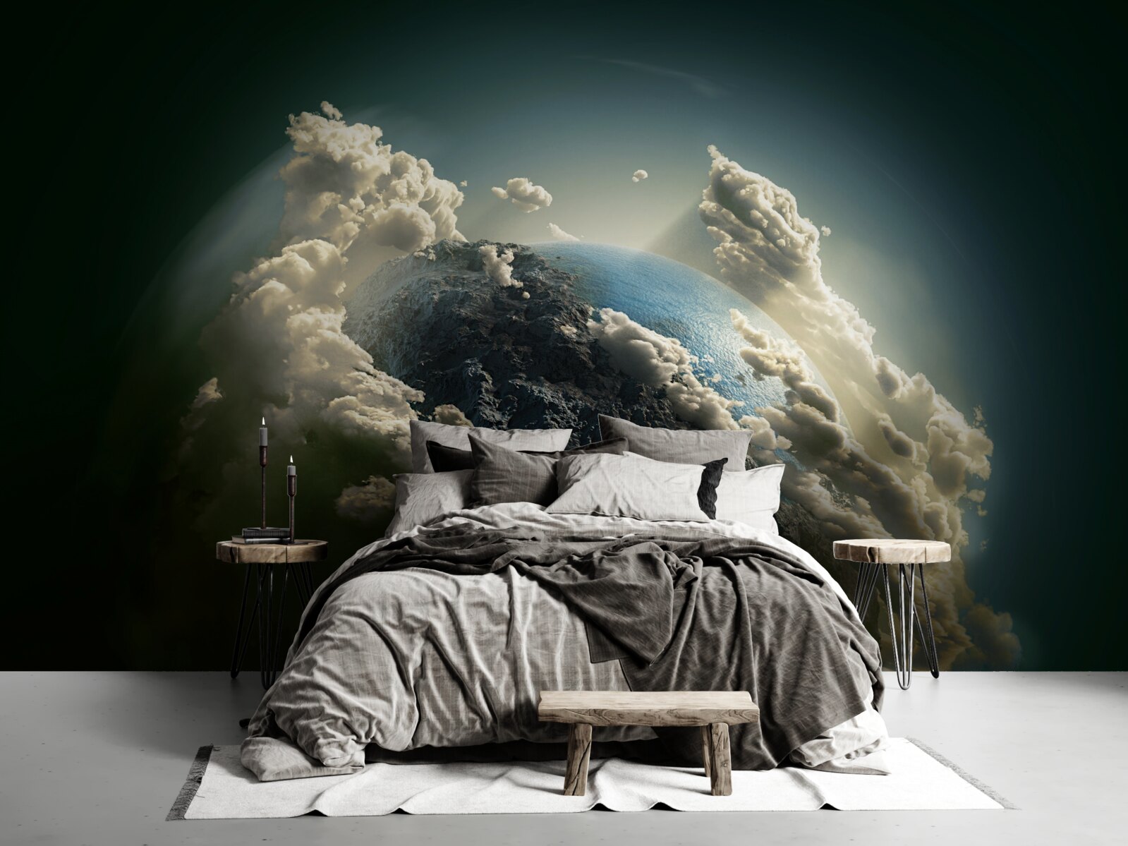 Fototapeta zem preráža oblačnosť