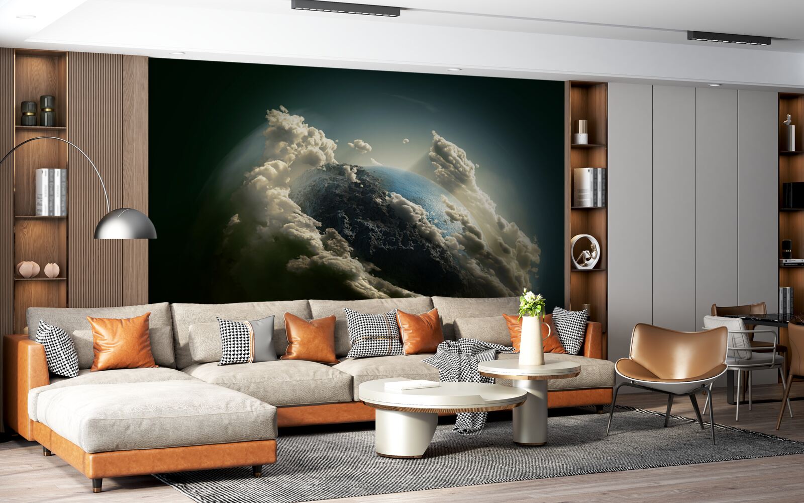 Fototapeta zem preráža oblačnosť