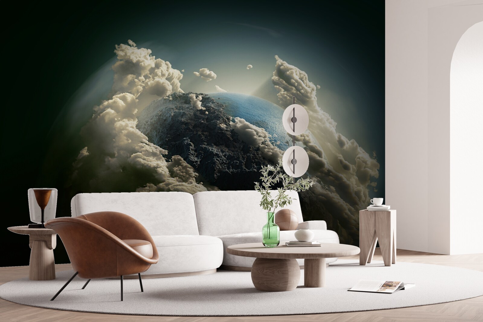 Fototapeta zem preráža oblačnosť