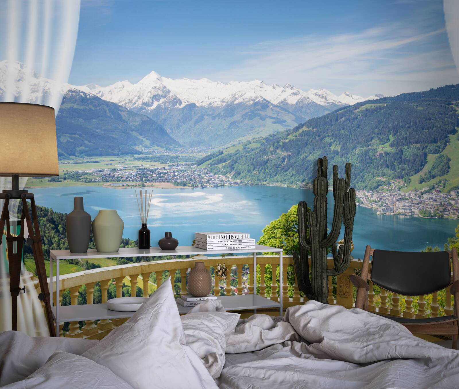 Fototapeta pohodlný balkón s nádhernou panorámou