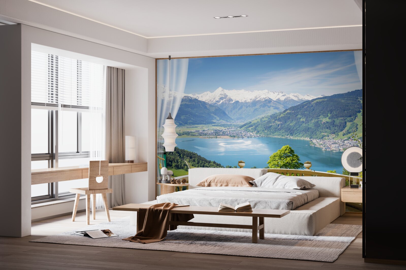 Fototapeta pohodlný balkón s nádhernou panorámou