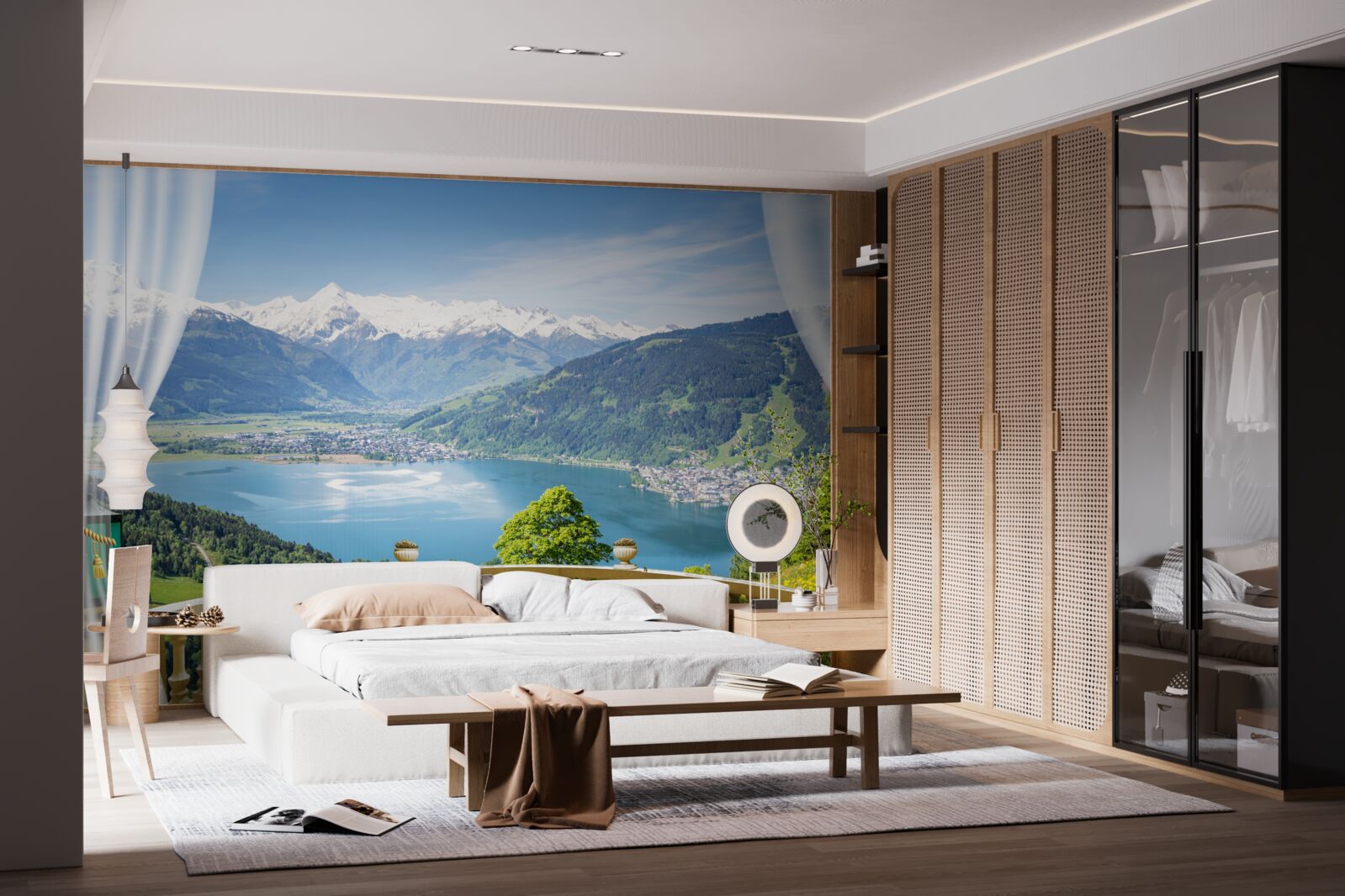 Fototapeta pohodlný balkón s nádhernou panorámou