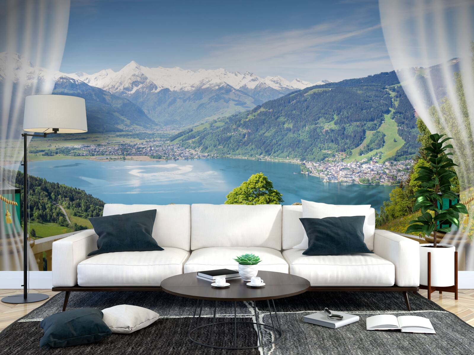 Fototapeta pohodlný balkón s nádhernou panorámou