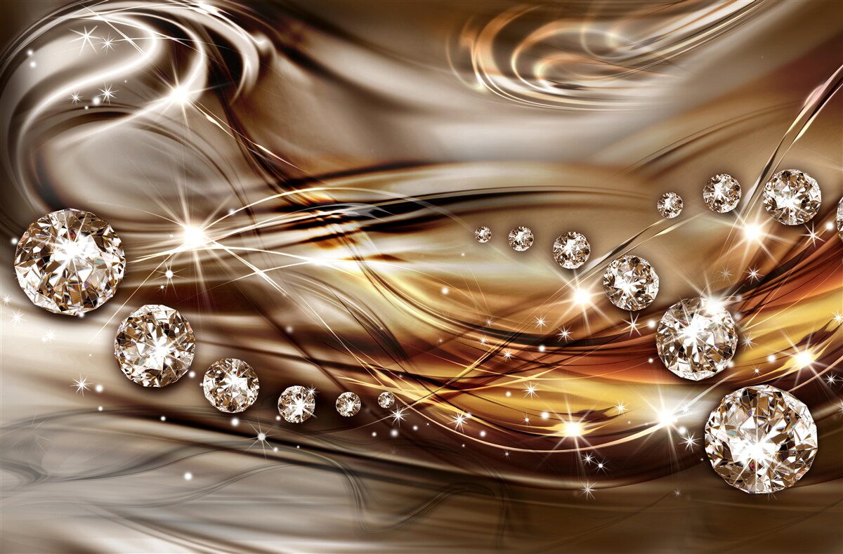 Fototapeta zlaté šperky a drahé kamene