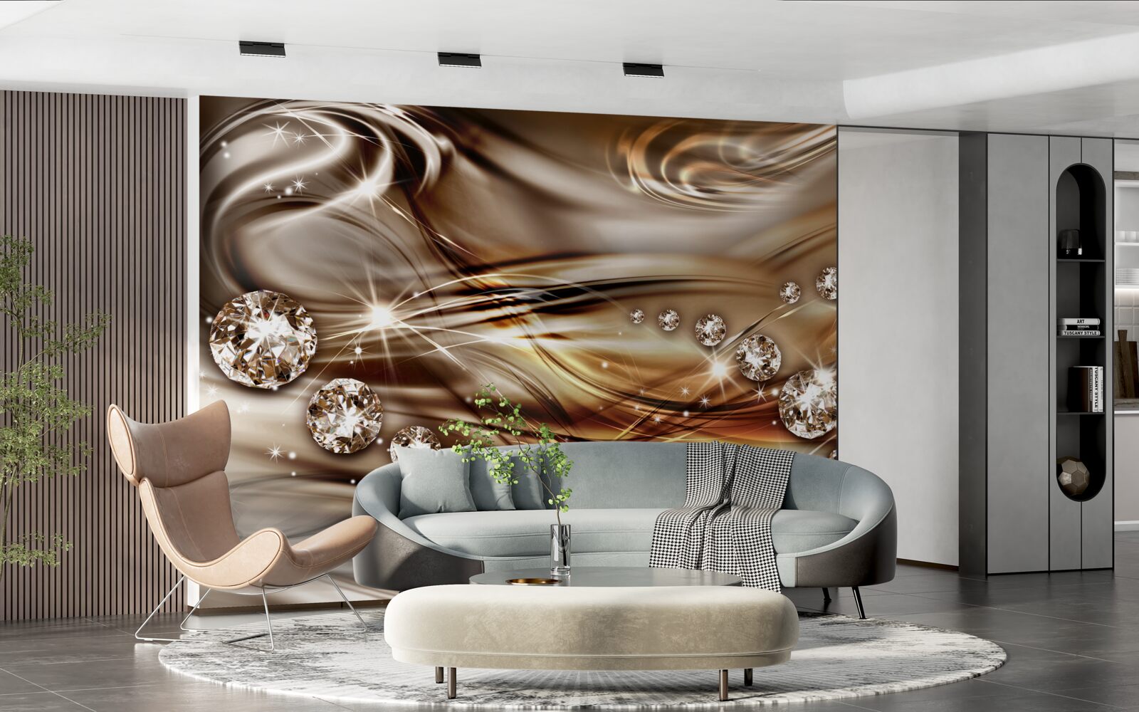 Fototapeta zlaté šperky a drahé kamene