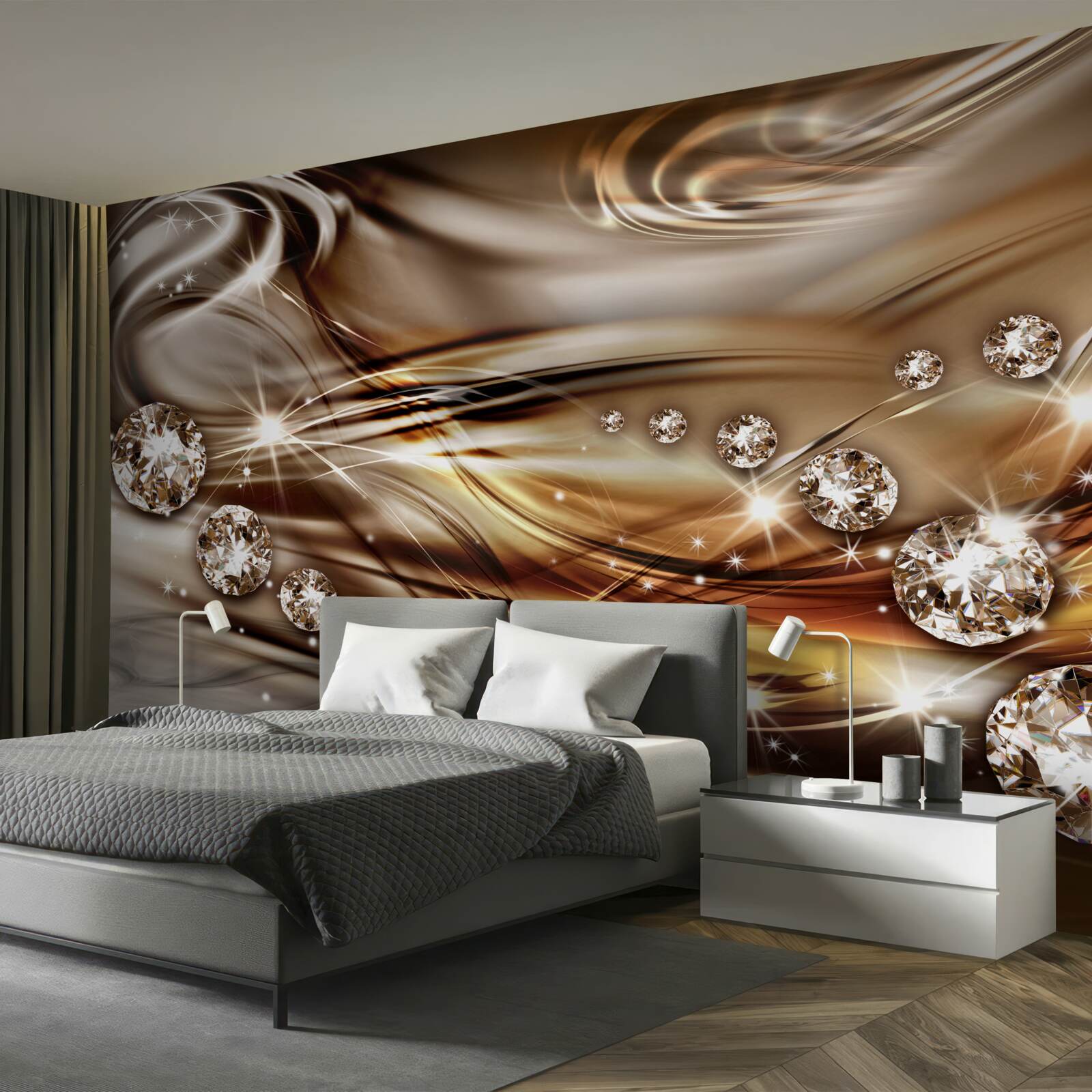 Fototapeta zlaté šperky a drahé kamene