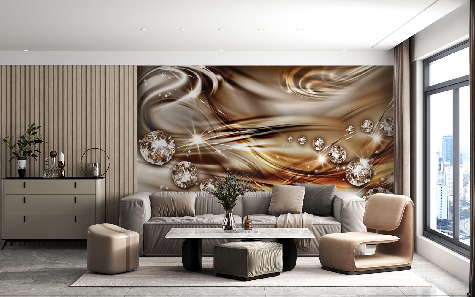 Fototapeta zlaté šperky a drahé kamene