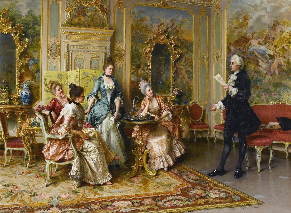 Fototapeta obdiv dámam za ich vášeň pre čítanie poézie