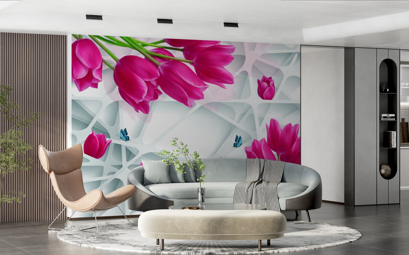 Fototapeta nádherné púčiky ružových tulipánov