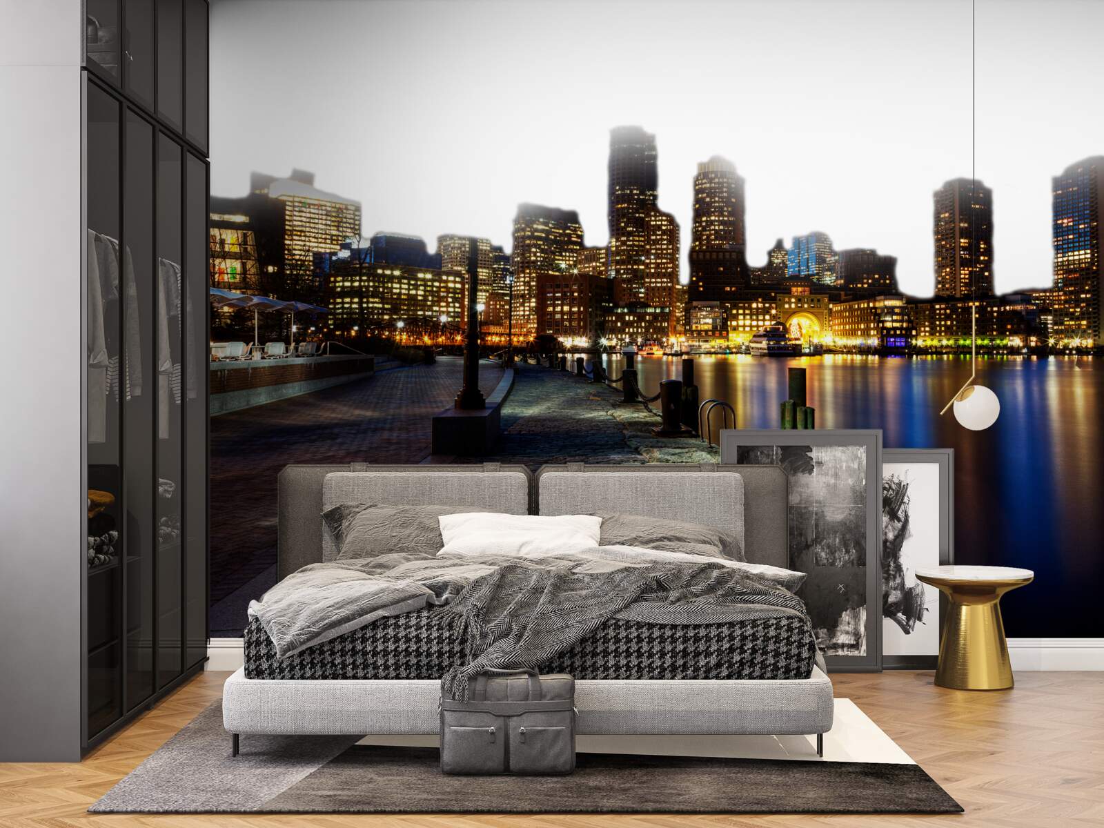 Fototapeta Svitanie na opustenom nábreží