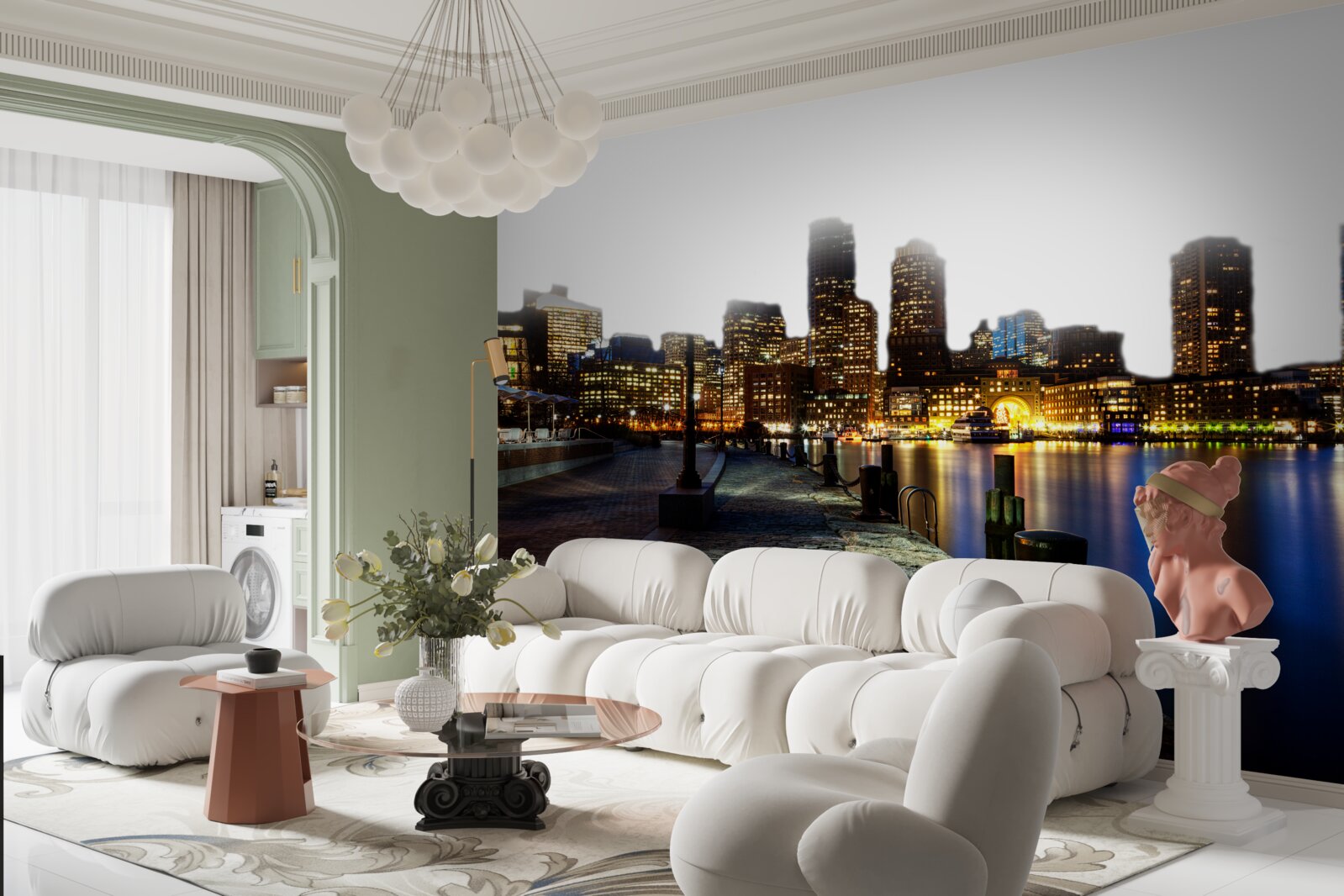 Fototapeta Svitanie na opustenom nábreží