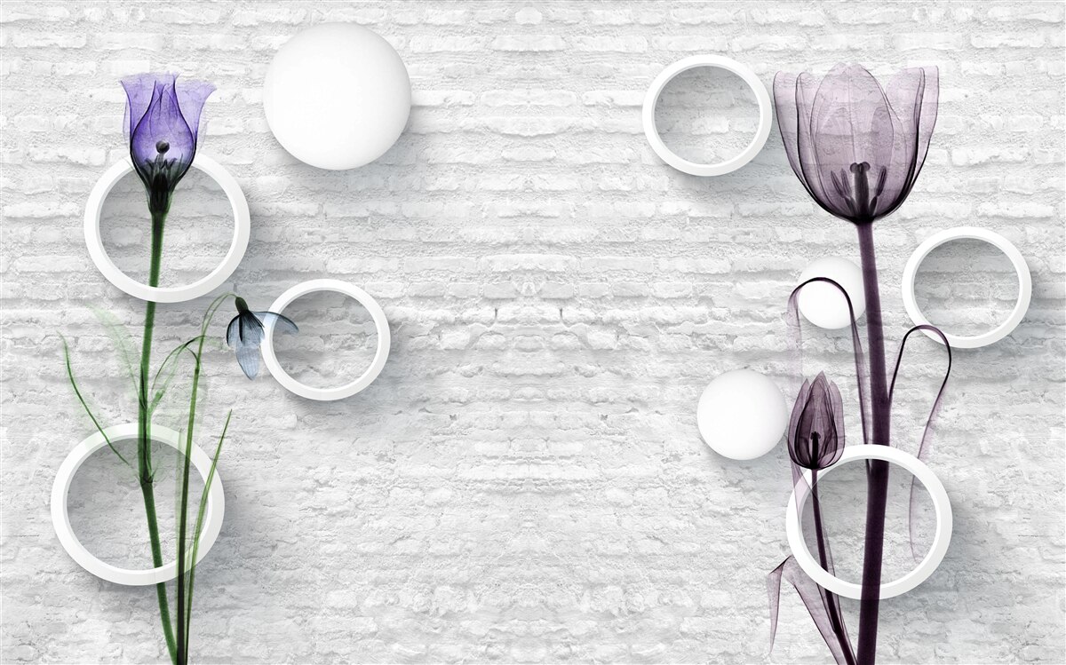 Fototapeta dva chudučké fialové maky