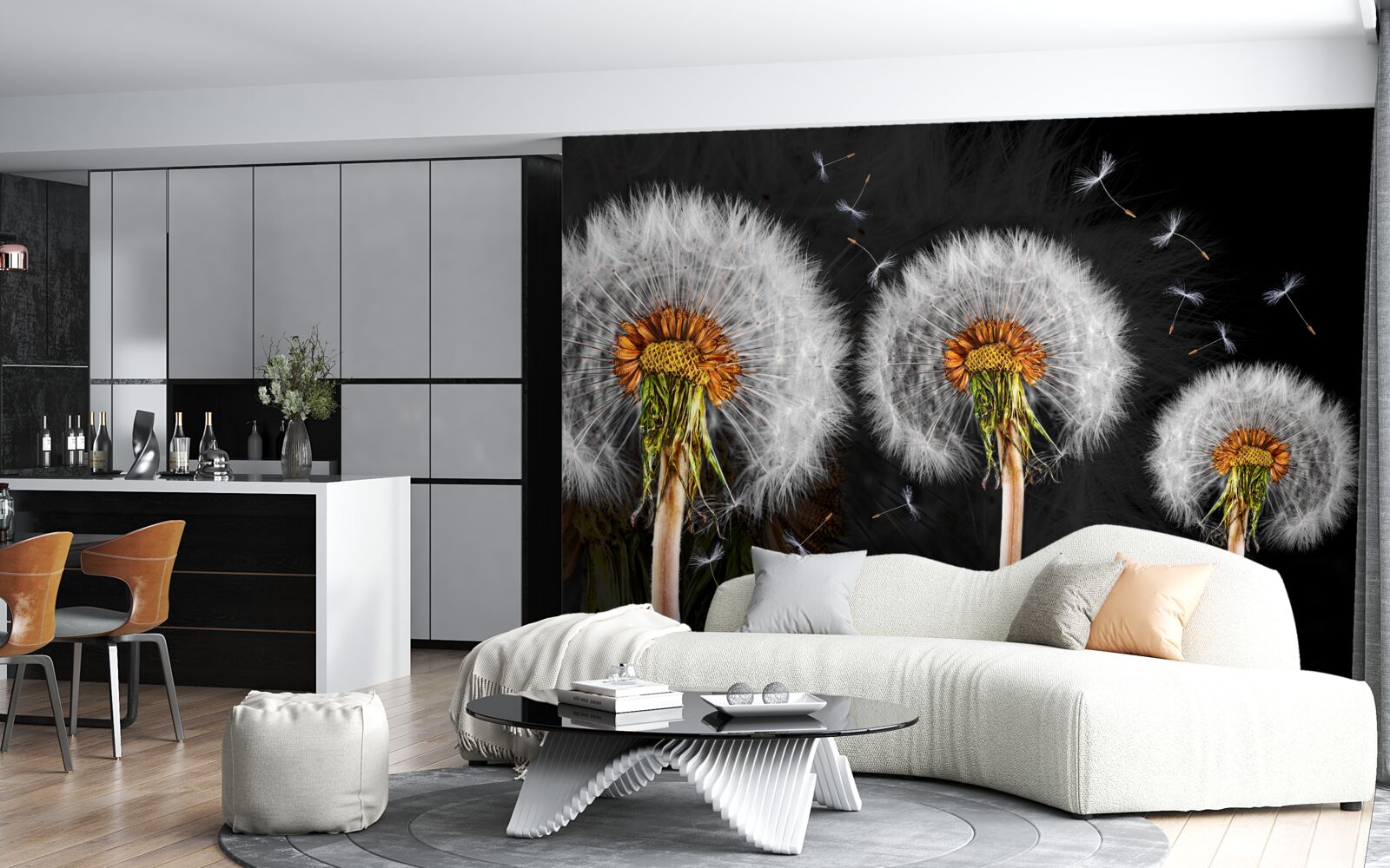 Fototapeta zvädnuté veľké púpavy