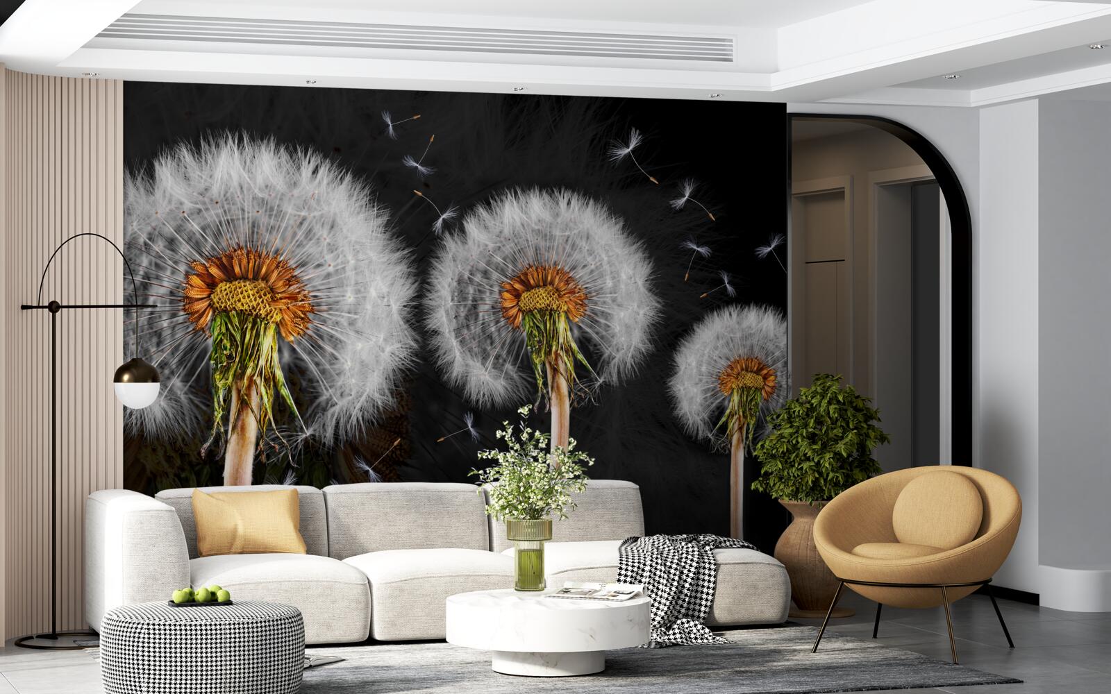 Fototapeta zvädnuté veľké púpavy