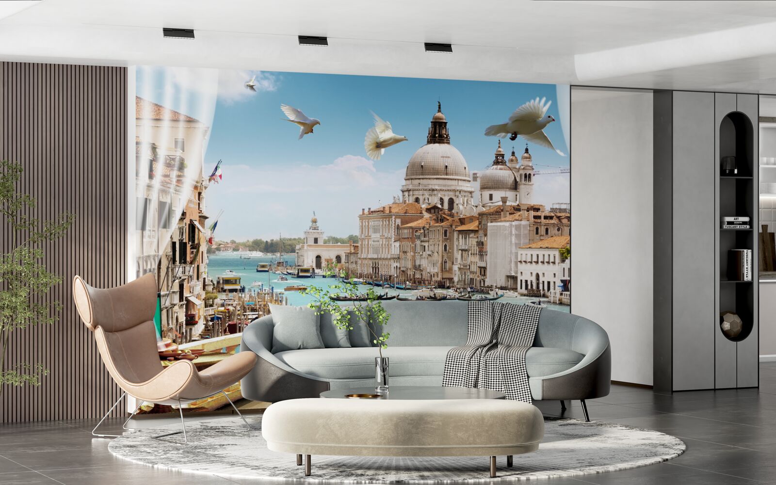 Fototapeta výhľad z balkóna ponúka nádhernú panorámu Benátok