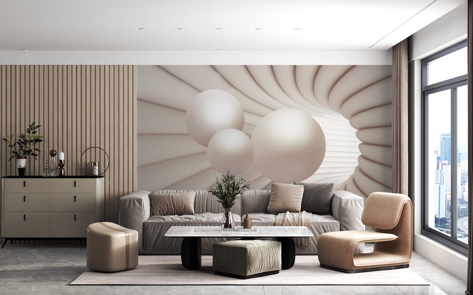 Fototapeta tri perly letia do chodby