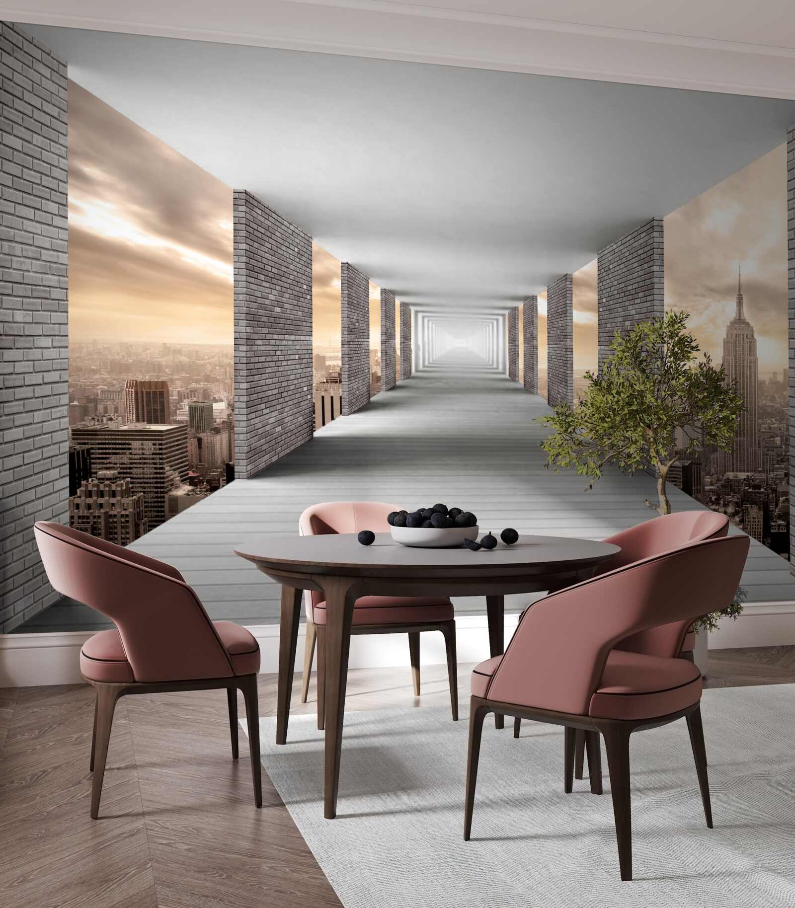 Fototapeta podzemná chodba pod zhonom mesta