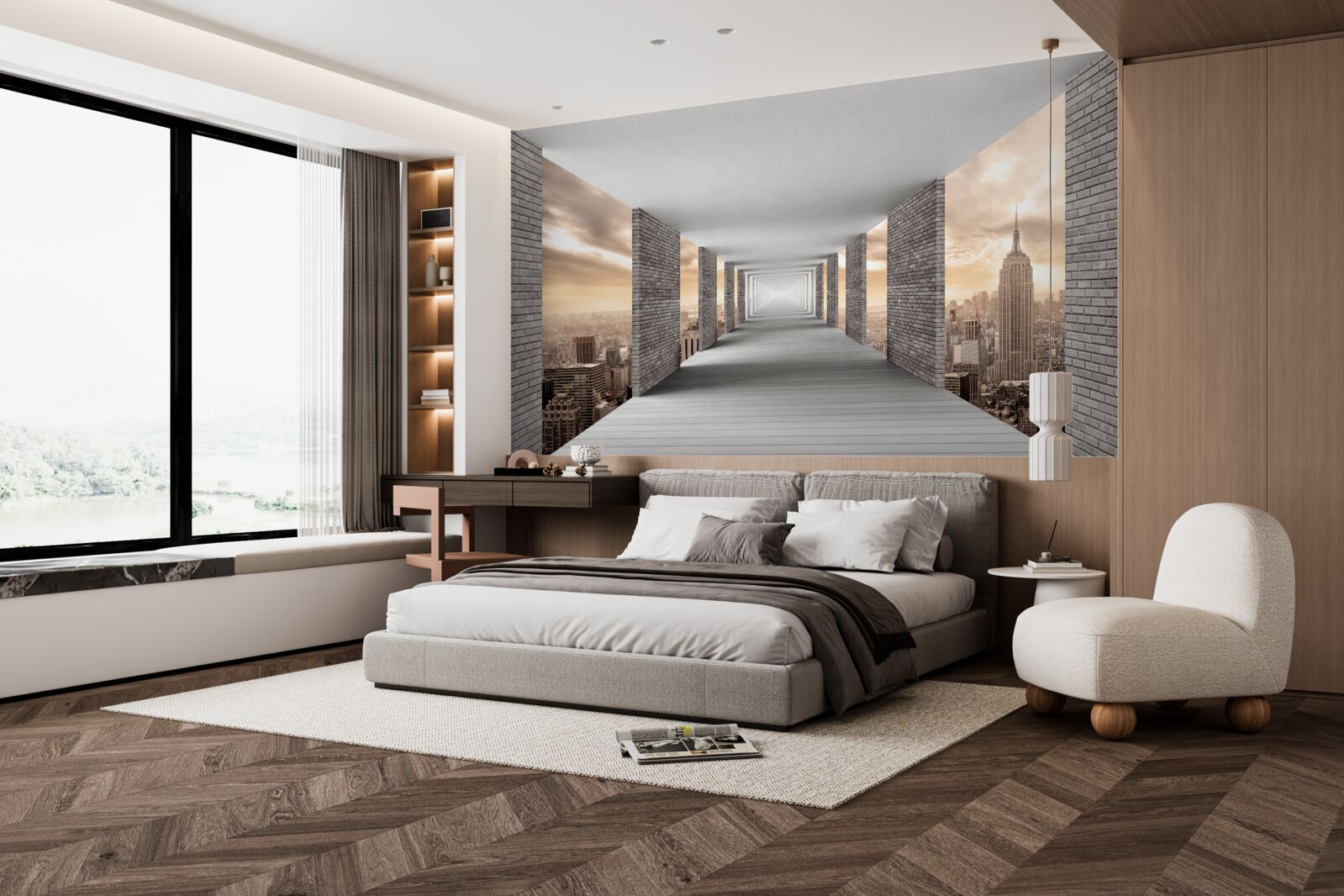 Fototapeta podzemná chodba pod zhonom mesta