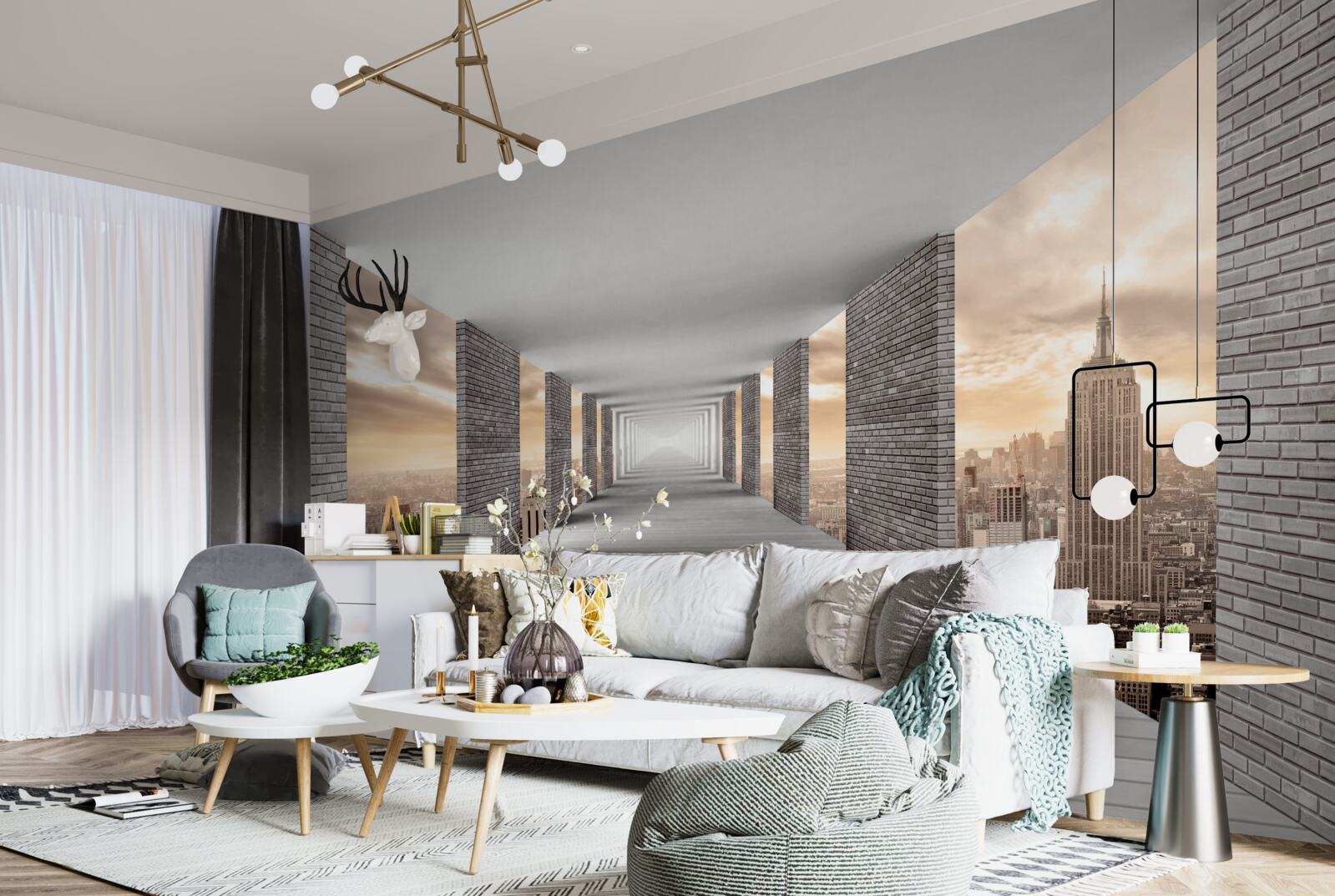 Fototapeta podzemná chodba pod zhonom mesta