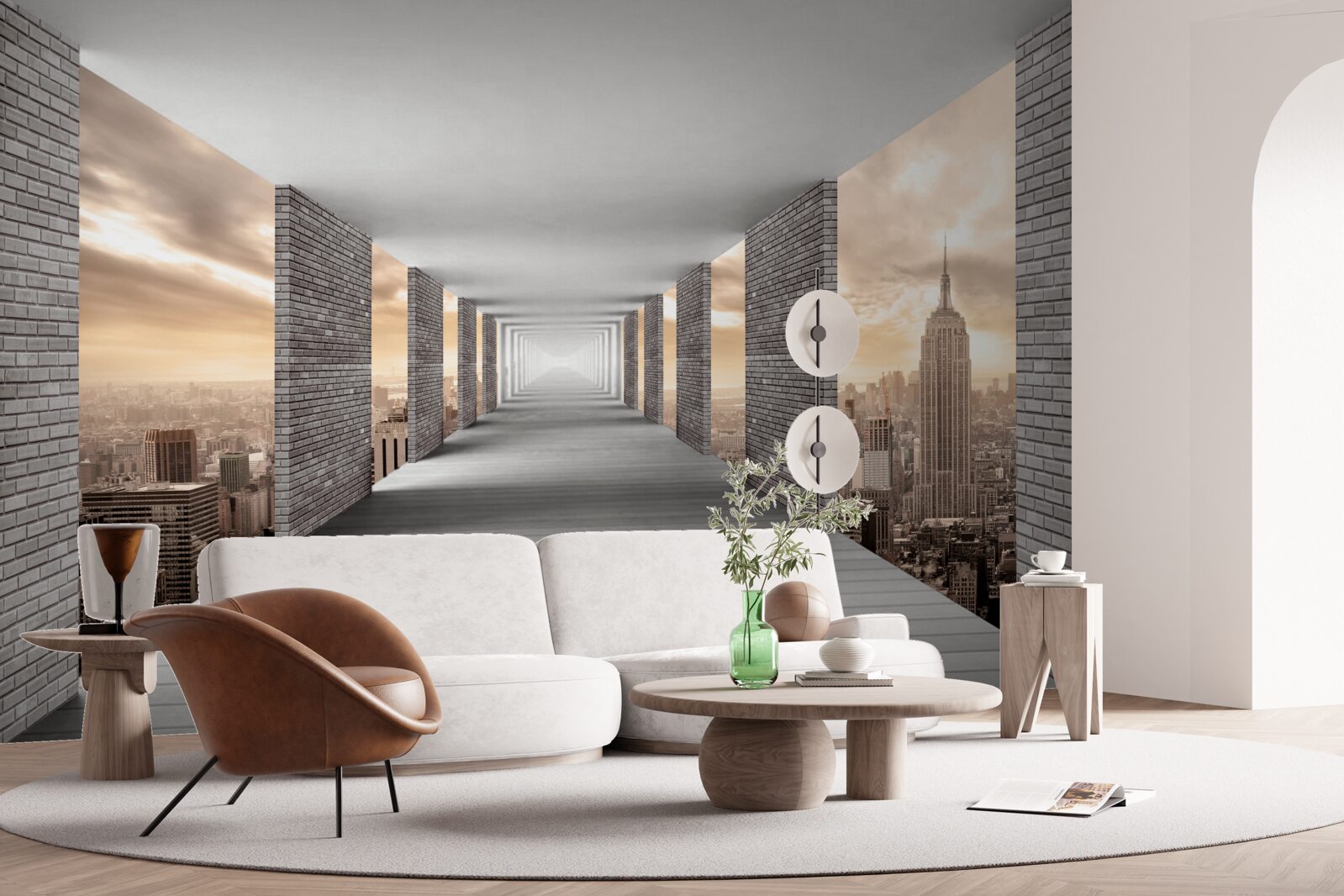 Fototapeta podzemná chodba pod zhonom mesta