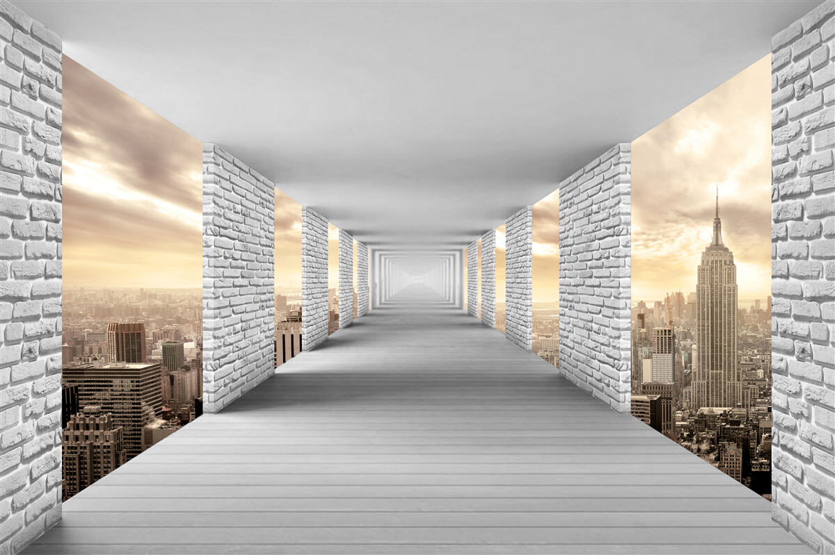 Fototapeta 3D prechádzka po meste