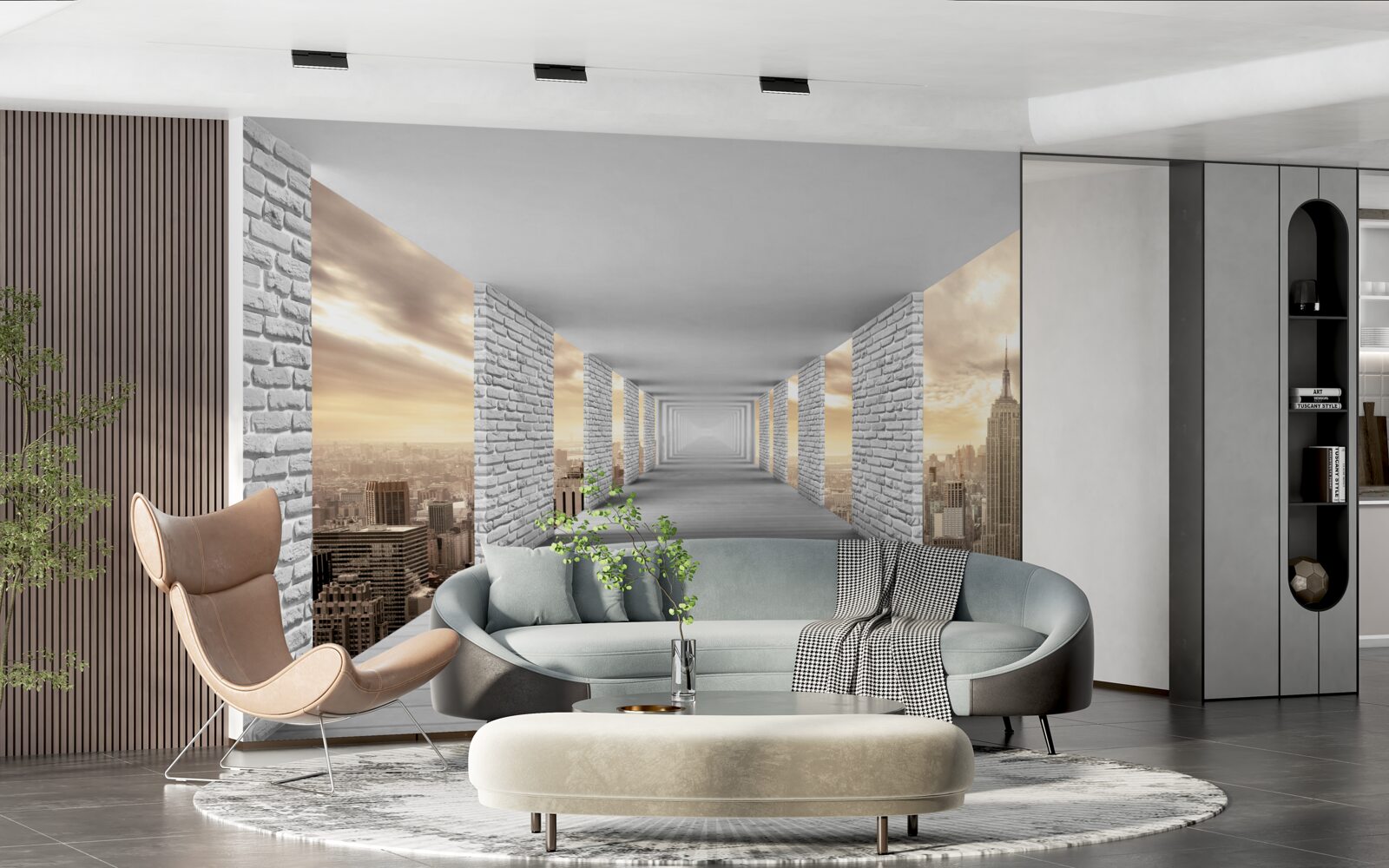 Fototapeta 3D prechádzka po meste