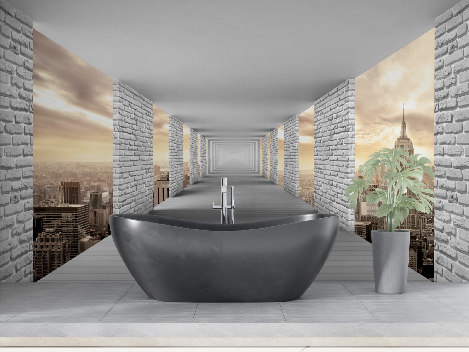 Fototapeta 3D prechádzka po meste