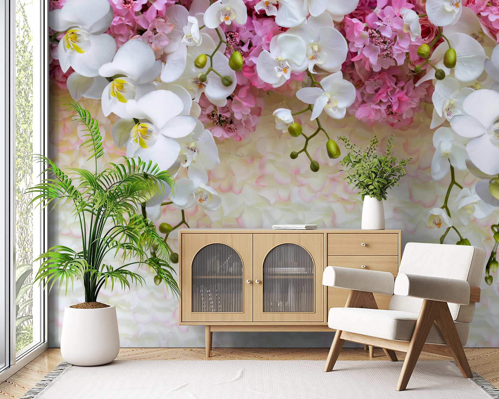 Fototapeta konáre rôznych orchideí idú dole